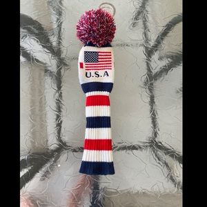 USA Knitted Golf Club Cover 🐚